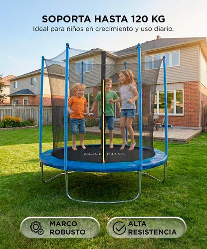 Cama Elastica 6ft Gadnic 182 mts Ideal Niños Con Red de Protección - 3