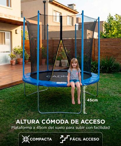 Cama Elastica 6ft Gadnic 182 mts Ideal Niños Con Red de Protección - 4