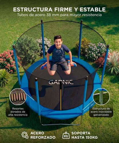 Cama Elástica Gadnic 244 cm 8 ft Con Red De Protección - 3