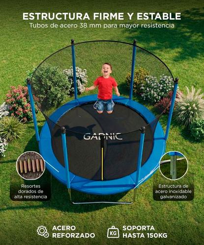 Cama Elástica Gadnic 2.44 mts 8 ft para niños Con Red De Protección - 3
