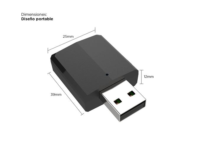  Transmisor Bluetooth Adaptador USB 3 en 1 Emisor -Receptor Bluetooth 5.0 - 4