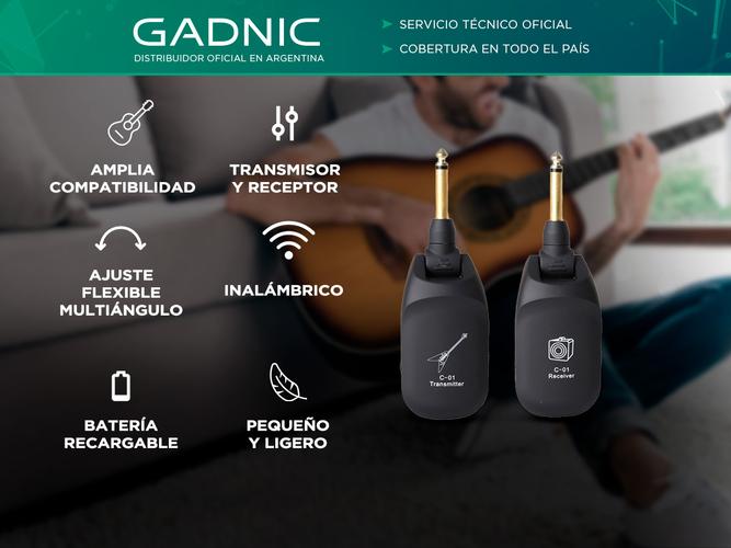 Transmisor y Receptor De Audio De Guitarra Gadnic TRG01 Inalámbrico - 1