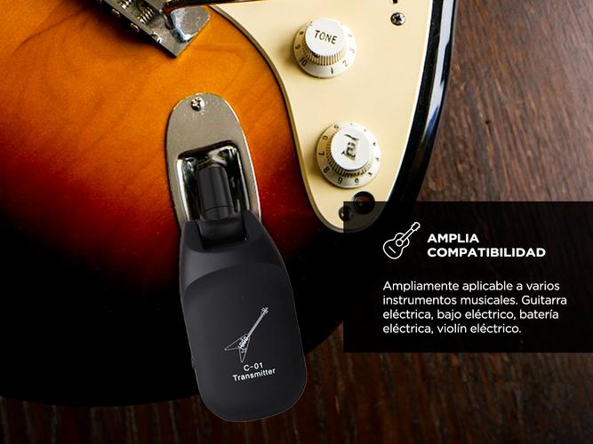 Transmisor y Receptor De Audio De Guitarra Gadnic TRG01 Inalámbrico - 3