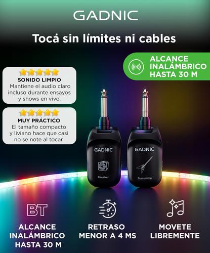 Receptor y Transmisor Gadnic Para Guitarra y Bajo Inalámbrico  - 1