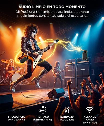 Receptor y Transmisor Gadnic Para Guitarra y Bajo Inalámbrico  - 3