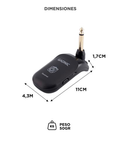 Receptor y Transmisor Gadnic Para Guitarra y Bajo Inalámbrico  - 5