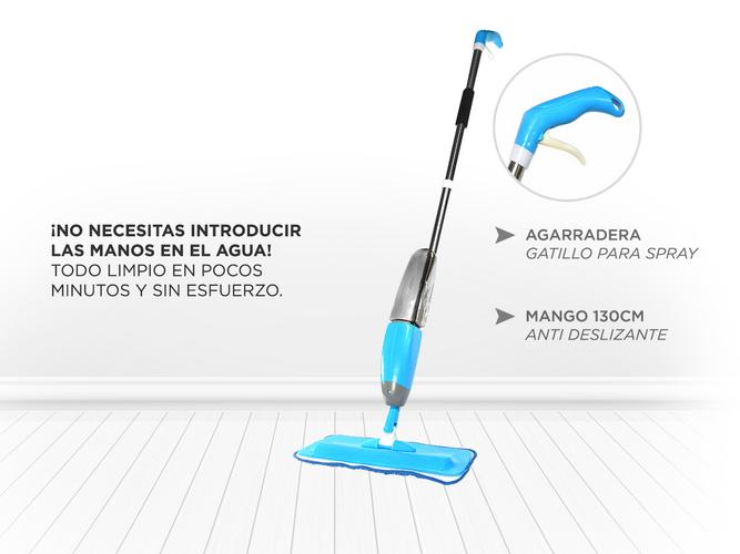 Mopa Gadnic Spray Mope Trapeador Microfibra con Rociador 3 Paños Lavables - 4