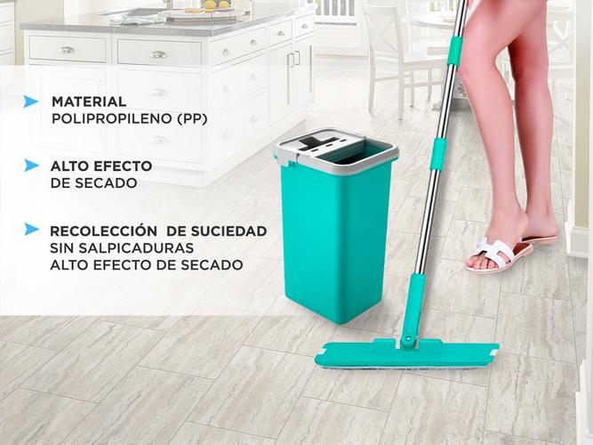 Trapeador Gadnic Washing Mop Mopa Plana Escurridor - 3