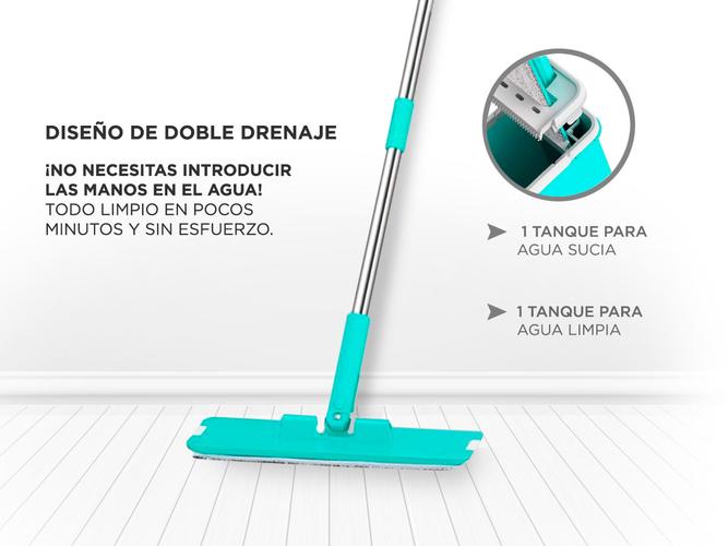 Trapeador Gadnic Washing Mop Mopa Plana Escurridor - 4