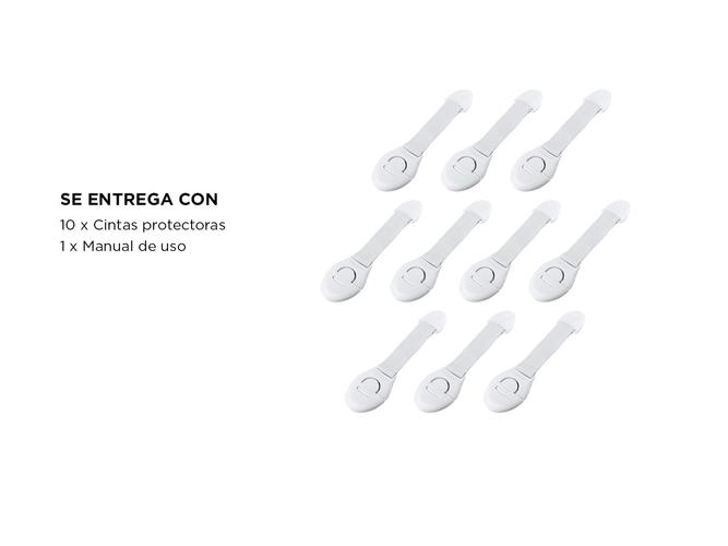 Cinta de Seguridad Gadnic TR1U Para Cajón, Puertas o Inodoro Protección infantil - 6