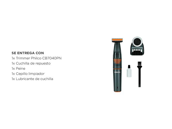 Recortadora Trimmer cortabarba Philco CB7040PN  - 5