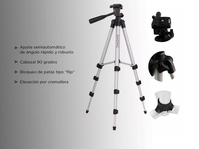 Tripode Gadnic Aluminio Para Fotografia T-1 Usado - 4