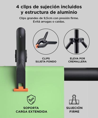 Soporte Porta Fondo Gadnic 120 a 280mts Aluminio Telescópico - 4