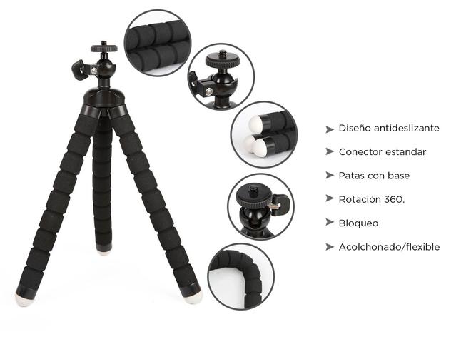 Tripode Celular Araña Con Soporte 17cm - 3
