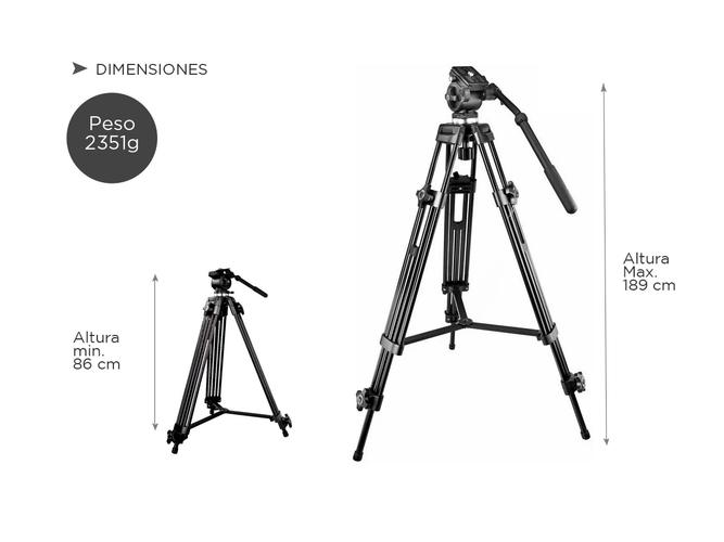 Trípode para Cámara Profesional Gadnic 18 M  - 4