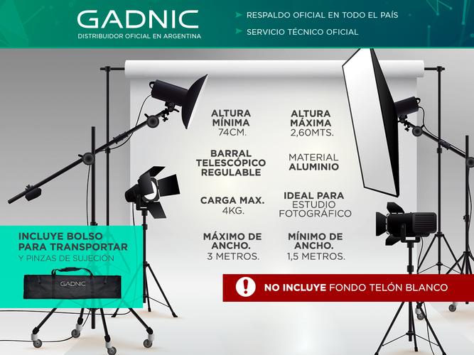 Soporte Porta Fondo Gadnic Profesional Telescopico Aluminio - 1