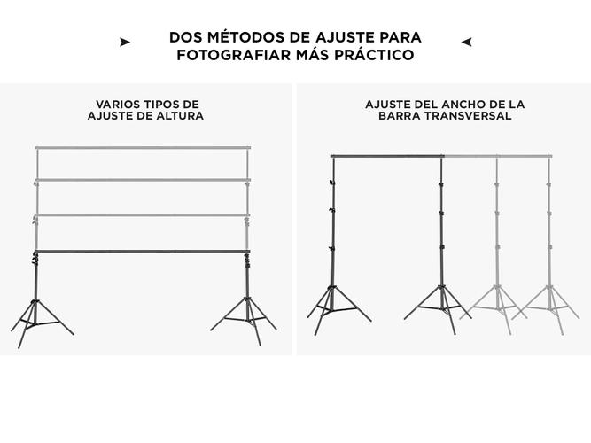 Soporte Porta Fondo Gadnic Profesional Telescopico Aluminio - 4