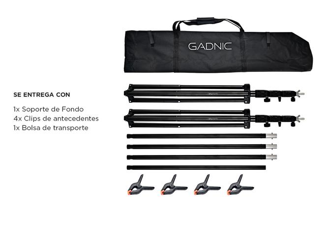 Soporte Porta Fondo Gadnic Profesional Telescopico Aluminio - 6