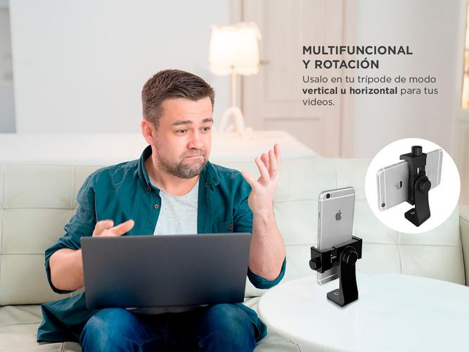 Adaptador Tripode Y Monopod P/ Celulares Vertical Horizontal - 3