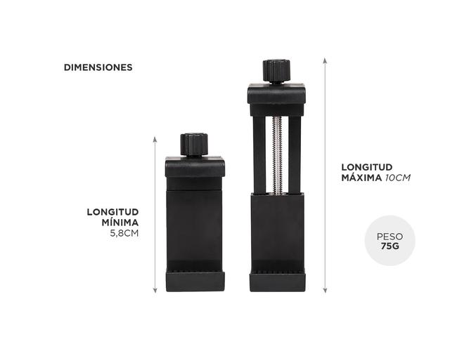 Adaptador Tripode Y Monopod P/ Celulares Vertical Horizontal - 5