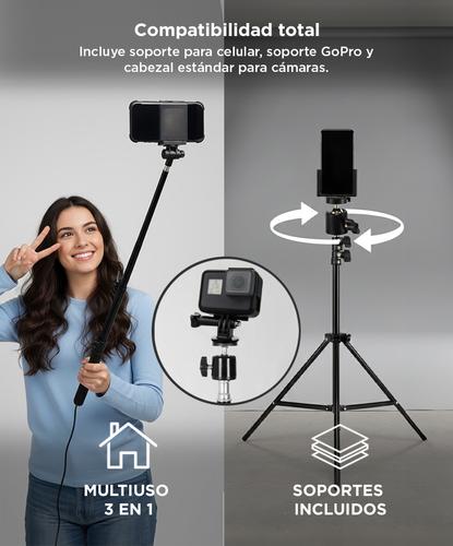 Tripode Profesional Gadnic 21 mts c Soportes para Celulares Camaras y Fotografia - 4