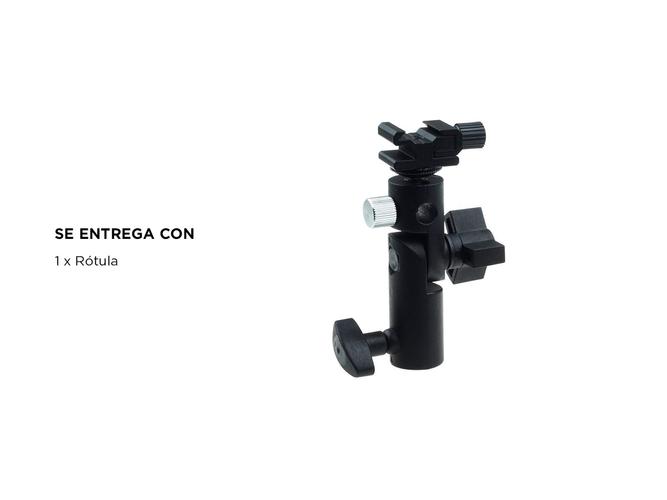 Rotula Bloque Flash Gadnic Adaptador A Trípode - 4