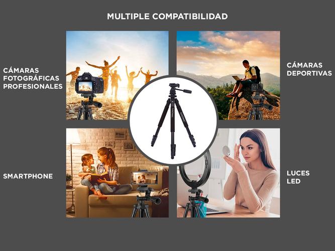 Tripode Gadnic Profesional Camara Nikon Canon Reflex + Cabezal  - 3