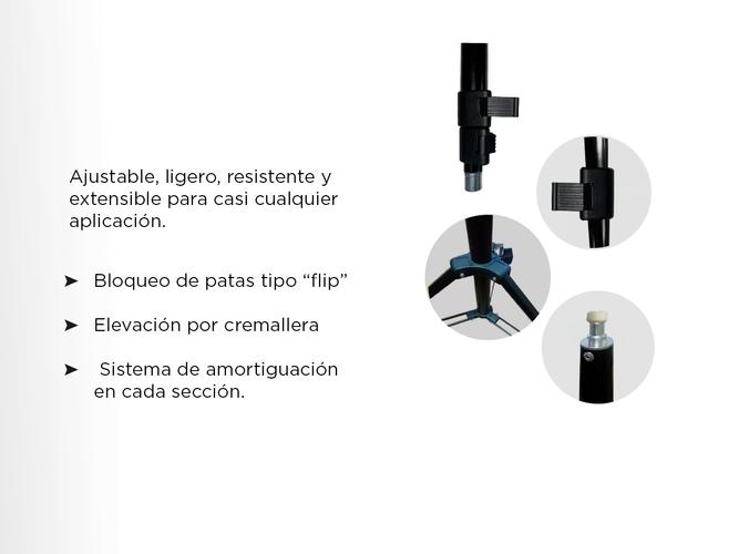 Tripode Gadnic T-7 Para Iluminadores 2Mts - 3
