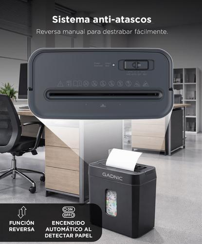 Trituradora de Papel Gadnic Corte Cruzado P 4 Capacidad 8 Litros  - 3