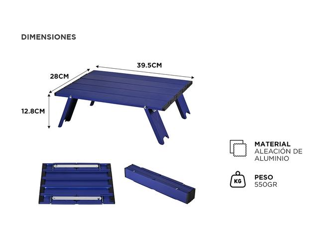 Mesa Plegable Gadnic Mini Mesa Pequeña  - 4
