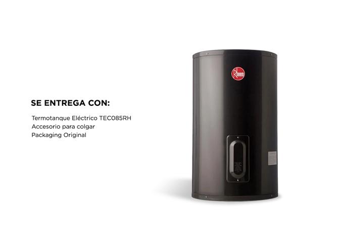 Termotanque Eléctrico Rheem TEC085RH 85Lt Conexión Inferior de Colgar Clase A - 4