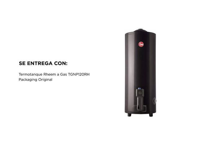 Termotanque a Gas Rheem TGNP120RH 120 Litros de Pie Conexión Superior Gas Natural - 4