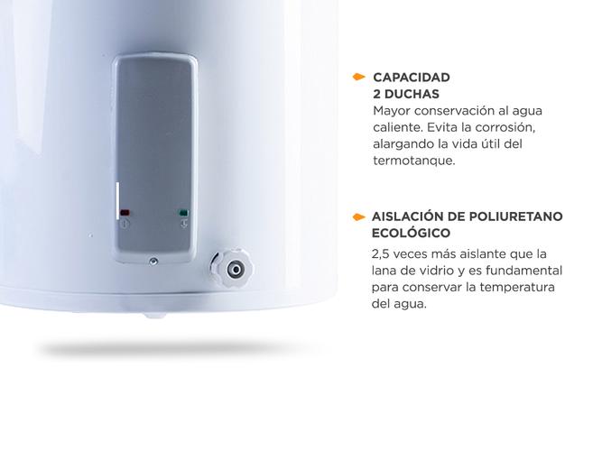 Termotanque Eléctrico Sherman TECC055ESHK2 55 Litros De Colgar Conexión Inferior - 2
