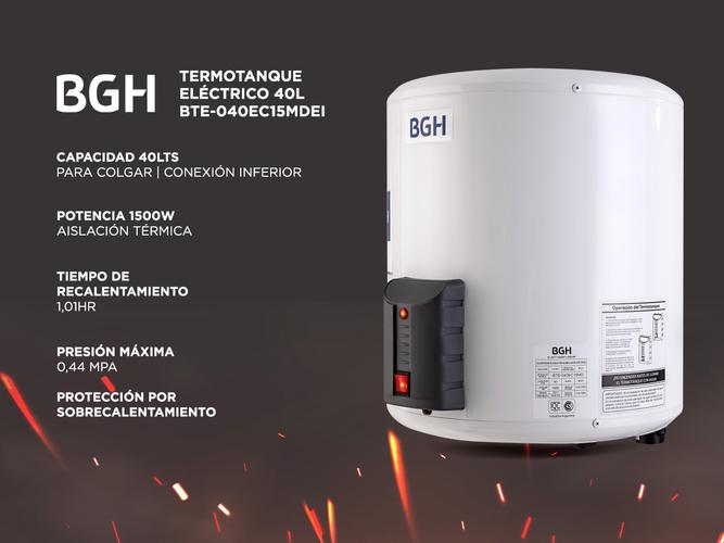 Termotanque Eléctrico BGH 40 Litros Bte-040ec15md - 1