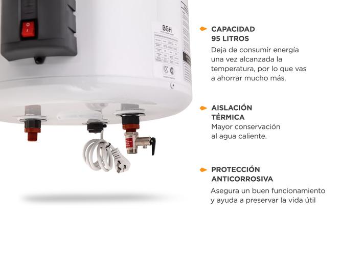 Termotanque Eléctrico BGH 95 Litros Bte-095ec15md - 2