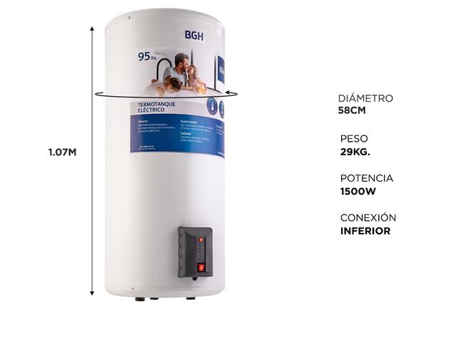 Termotanque Eléctrico BGH 95 Litros Bte-095ec15md - 3