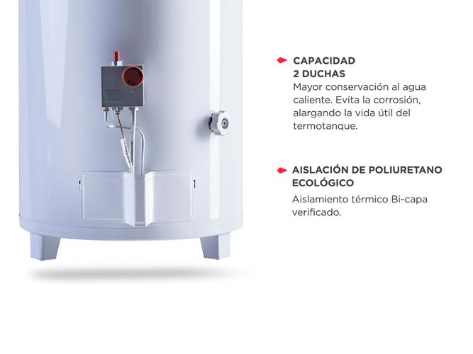 Termotanque Multigas Liliana TMG50 De Pie 50Lt Conexión Superior - 2