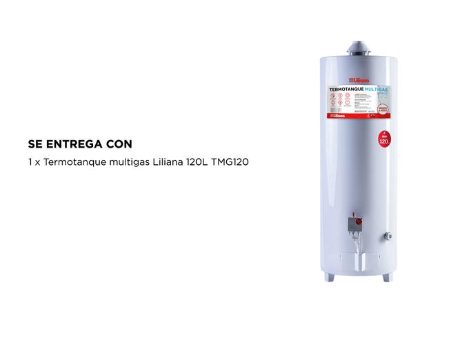Termotanque Multigas Liliana TMG120 De Pie 120Lt Conexión Superior - 4