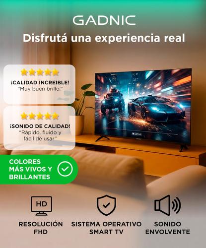 Smart TV Gadnic 43” Full HD Smart TV Pulgadas WiFi Bluetooth Panel Sharp Procesador Quad Core - 1