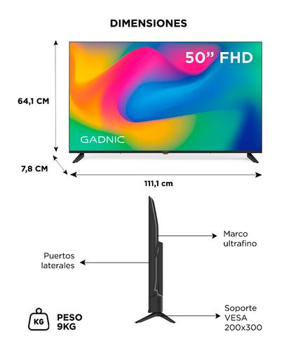 Smart TV 50” Gadnic FHD Android TV Pulgadas WiFi Procesador Quad Core Sonido Estéreo 20W - 4
