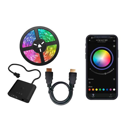Tira Led RGB Gadnic Ambilight Inteligente HDMI Con Tira LED TV Hasta 75” Retroiluminación Bluetooth  - 0