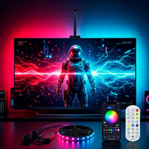 Tira Led Luz Led Gadnic Inteligente Ambilight Para TV de 50” a 75” 5 Mts - 0