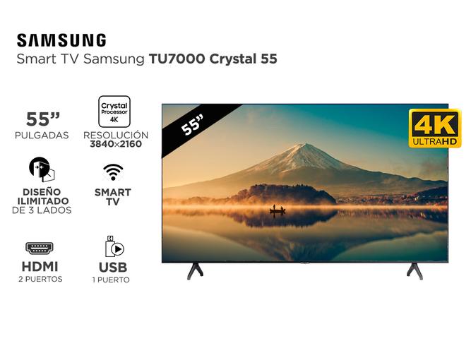 Smart TV Samsung TU7000 Crystal 55 - 1