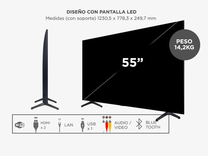 Smart TV Samsung TU7000 Crystal 55 - 5