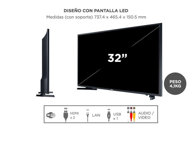  Smart TV 32 Samsung Serie 4 T4300 Hd - 5