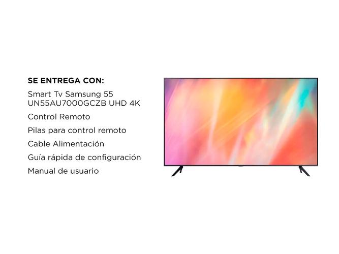 Smart Tv Samsung 55 UHD 4K AU7000 Crystal  - 6