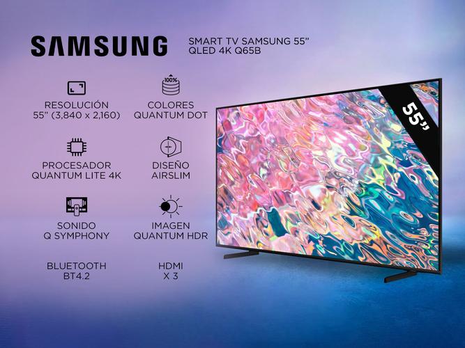 Smart TV Samsung 55” QLED 4K Q65B - 1