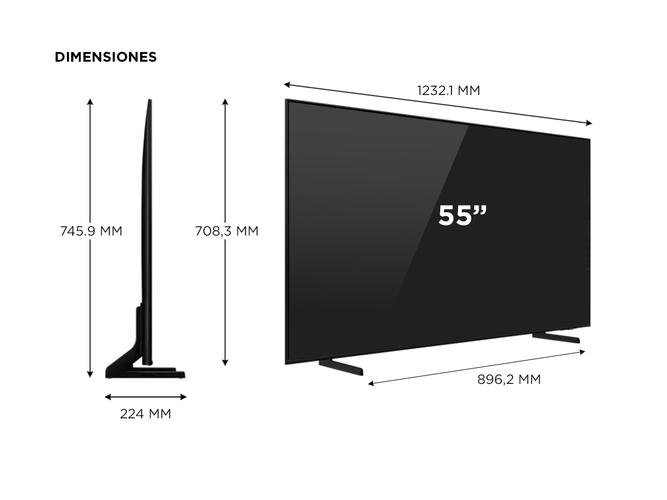 Smart TV Samsung 55” QLED 4K Q65B - 4