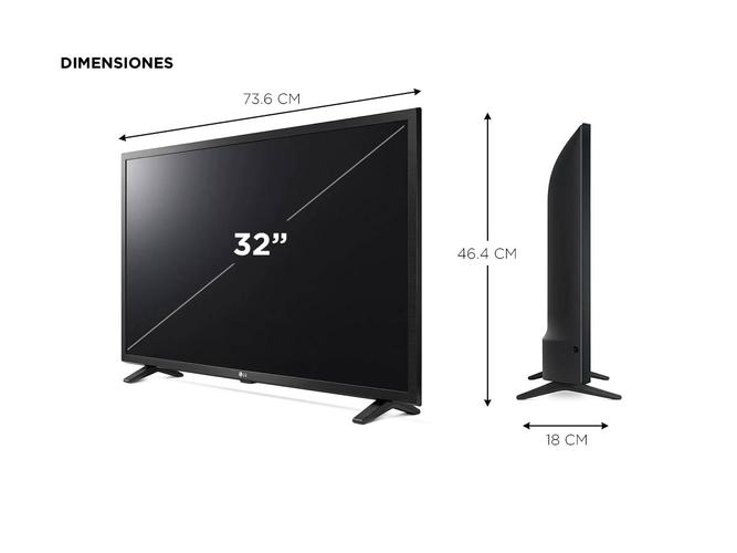 Smart TV LG 32 pulgadas LQ630B ThinQ AI  - 5