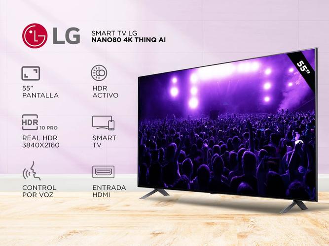 Smart TV LG 55 Pulgadas  55NANO80 4K ThinQ AI - 1